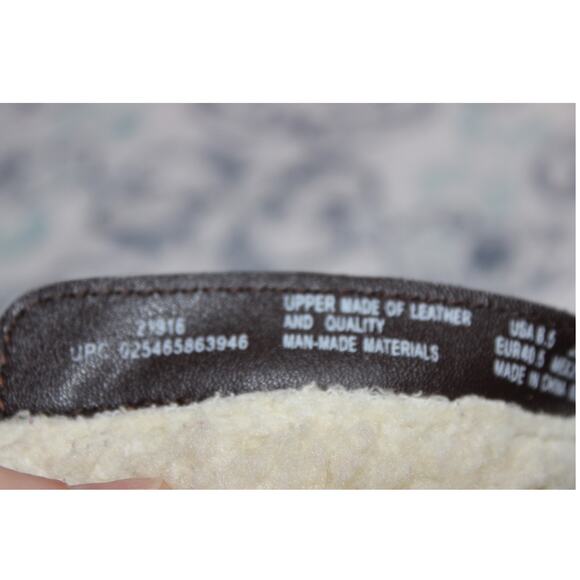 Thom McAn Brown Suede Side Zip Ankle Boots Booties Size 8.5 Contrast Stitching - Picture 9 of 10